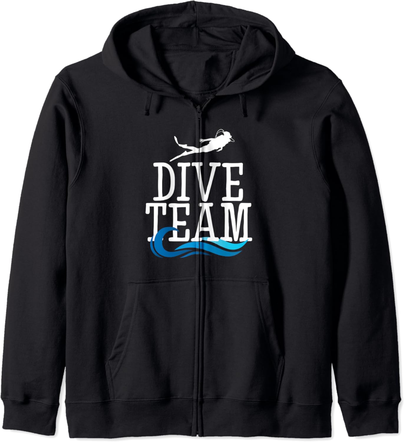 Scuba Diving Dive Team Water Rescue Diver Zip Hoodie